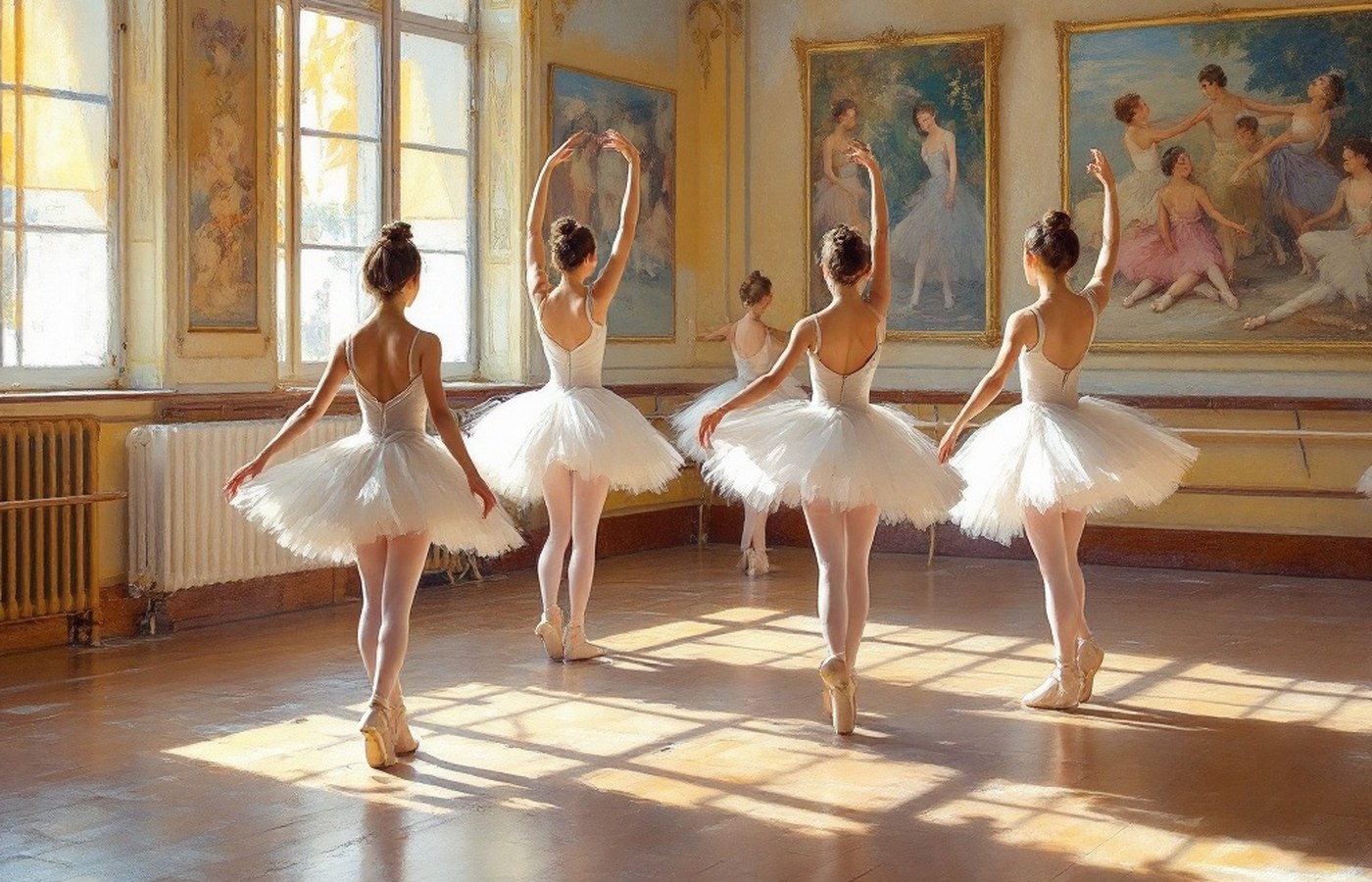 The Dance Class, in the manner of Edgar Degas