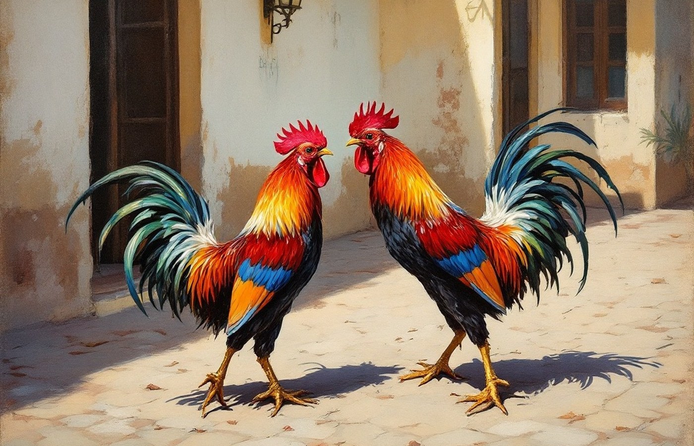 Cock Fight in Cuba by John Steuart Curry